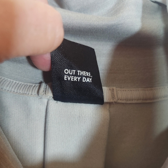 REI Co-Op Take Your time Pullover Size Small Gray Cowl Neck Tie Waist - Picture 12 of 15